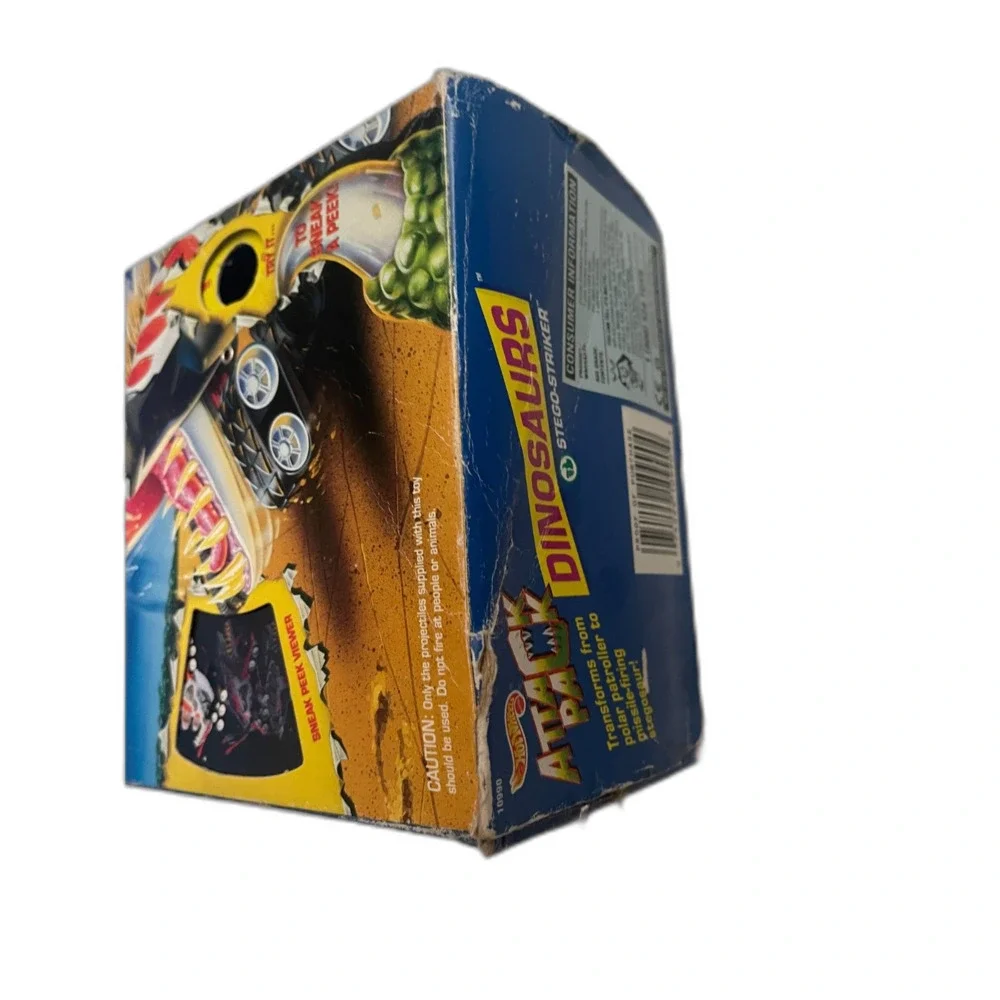 1993 Hot Wheels Attack Pack Dinosaurs Stego Striker Sealed MIB NOS Unopened MT